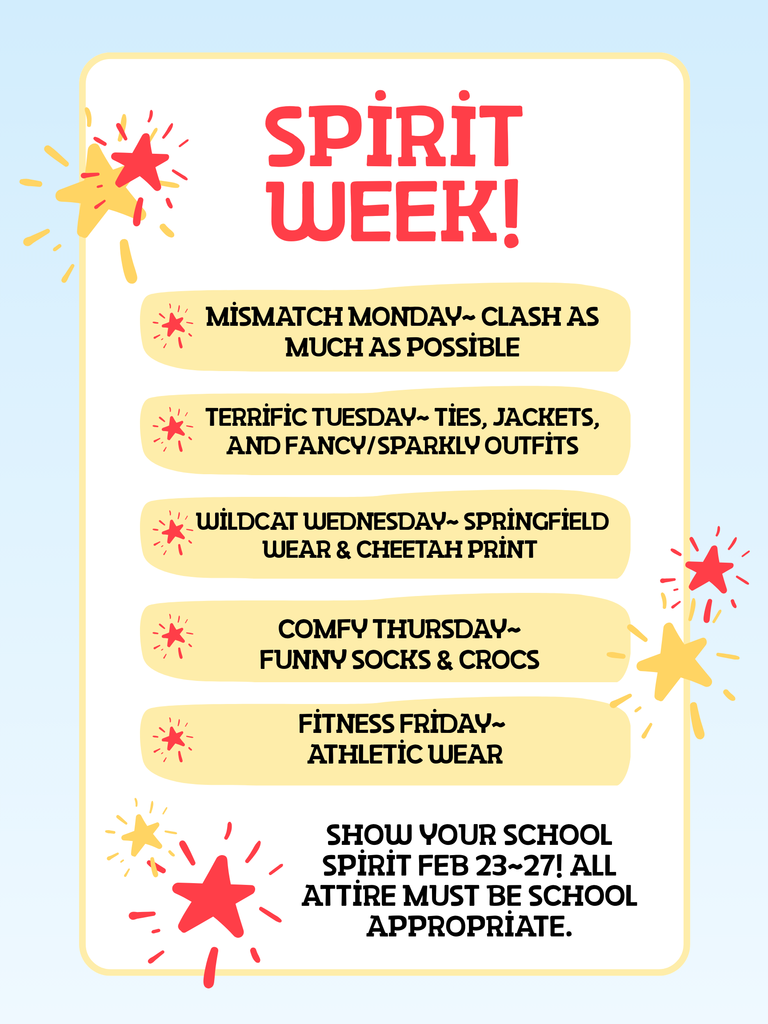 Spirit Week Flyer