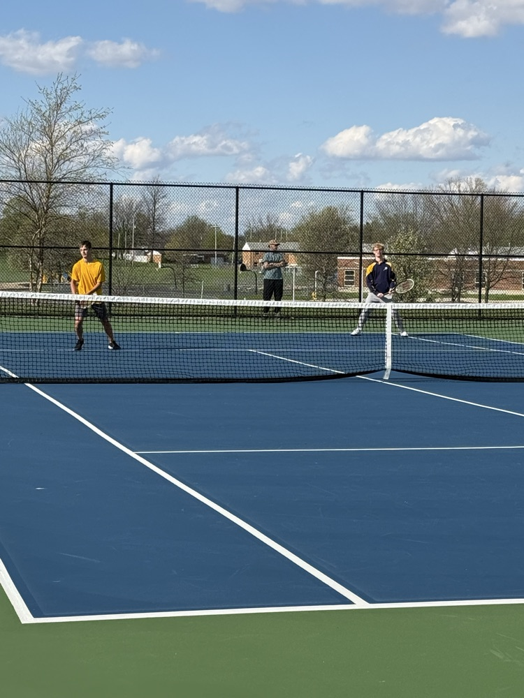 Boys tennis match at home vs Urbana