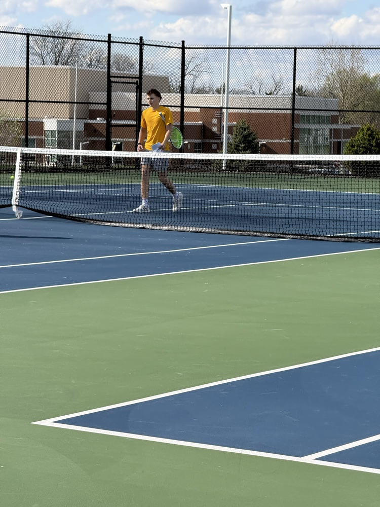Boys tennis match at home vs Urbana