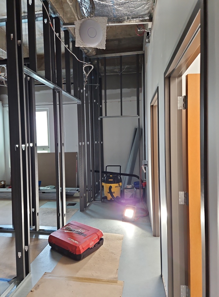 Construction of the new Rocking Horse Dental Clinic at the Health Center at Springfield High.