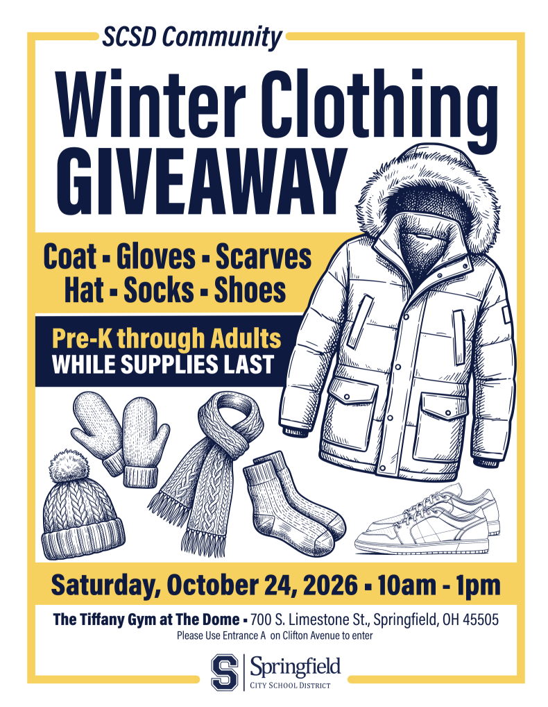 Winter Clothing Giveaway Flyer