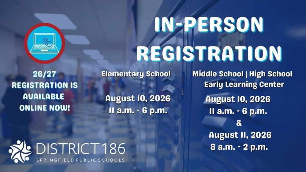 registration dates for in person are august 10th and 11th , 26/27 registration is available online now