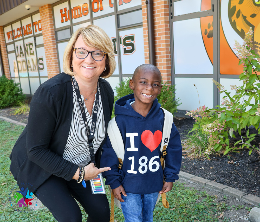 student and superintendent gill