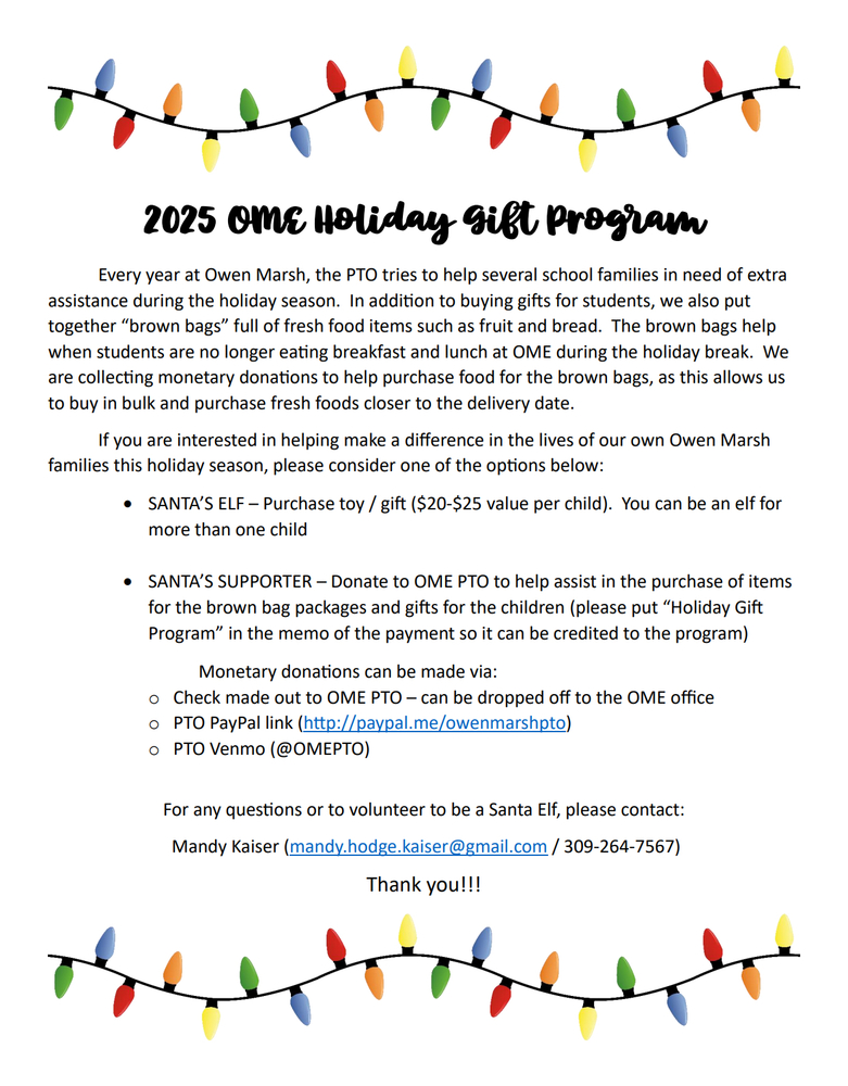 Holiday Gift Program