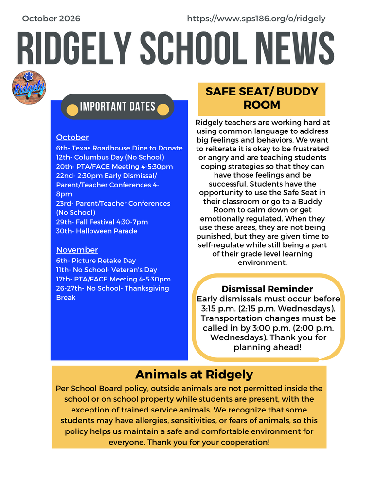 October Newsletter