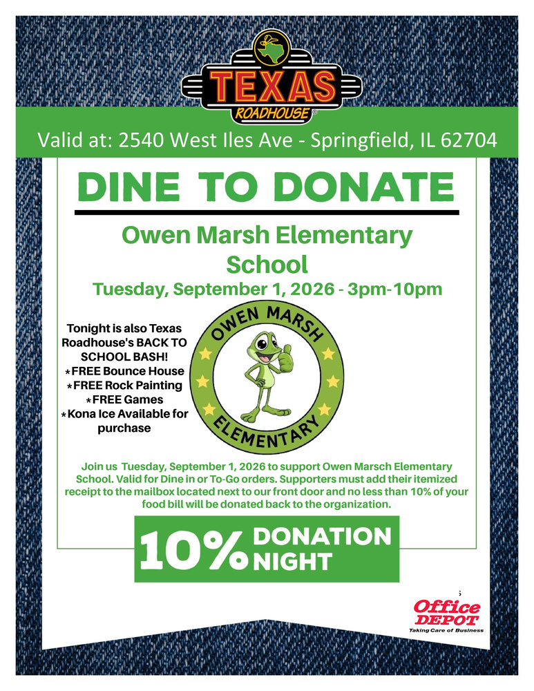 Dine to Donate Night at Texas Roadhouse Tonight!