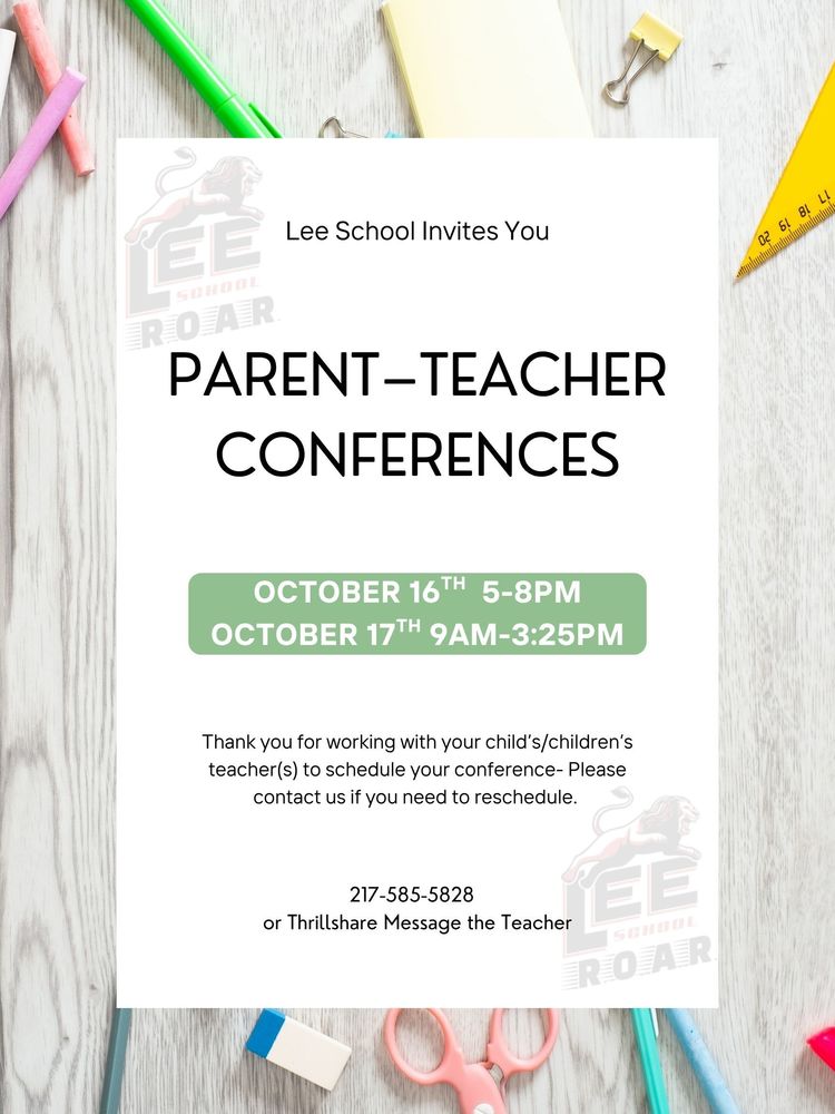 Parent Teacher Conference Flier