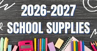 School Supply Lists
