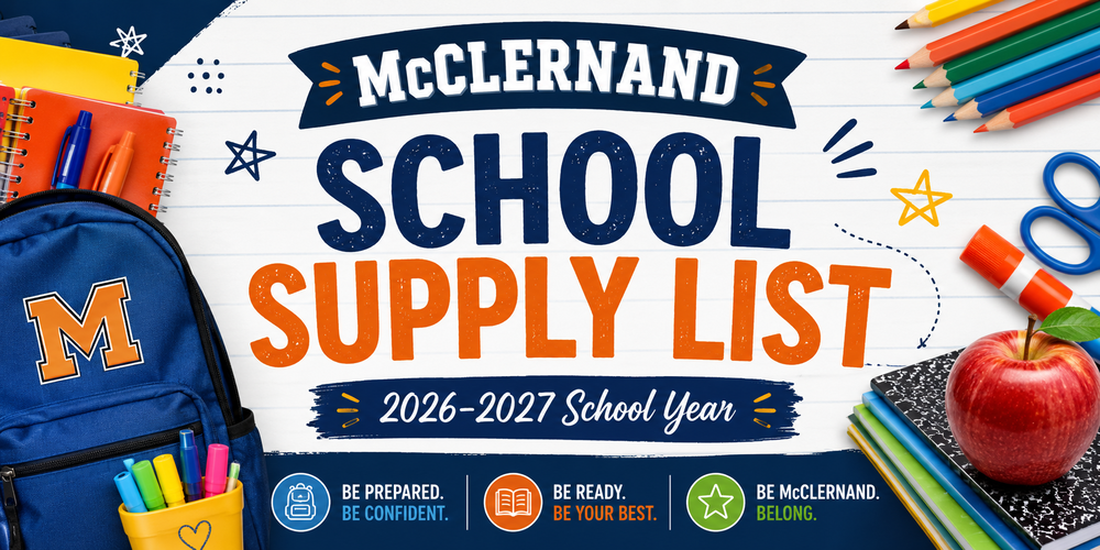 McClernand School Supply List