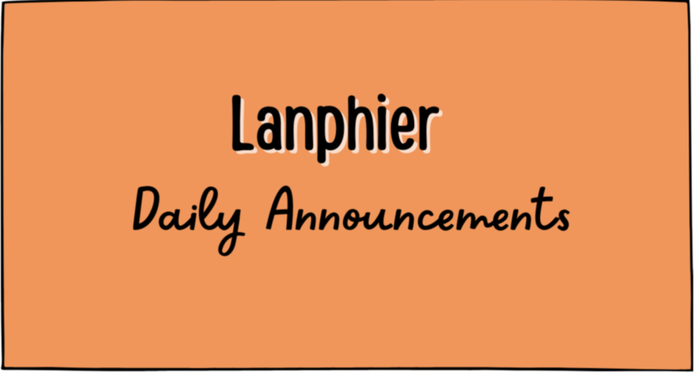 Lanphier Daily Announcements