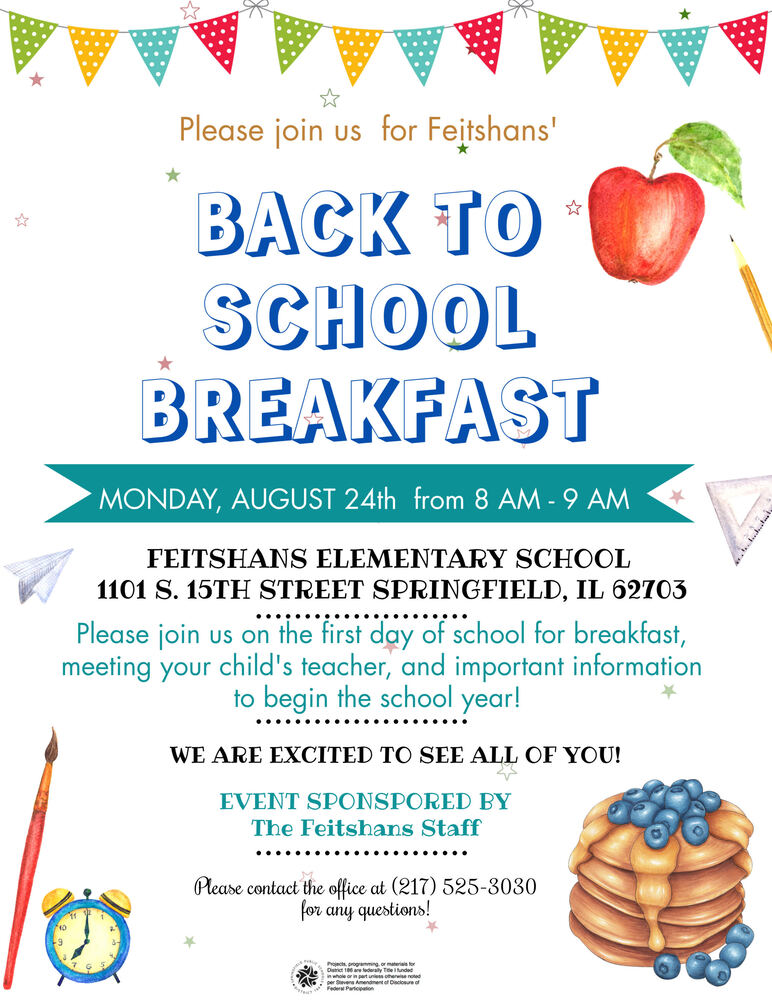 Welcome Back Breakfast