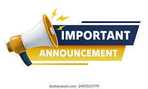 Announcements: Thursday, May 21, 2026