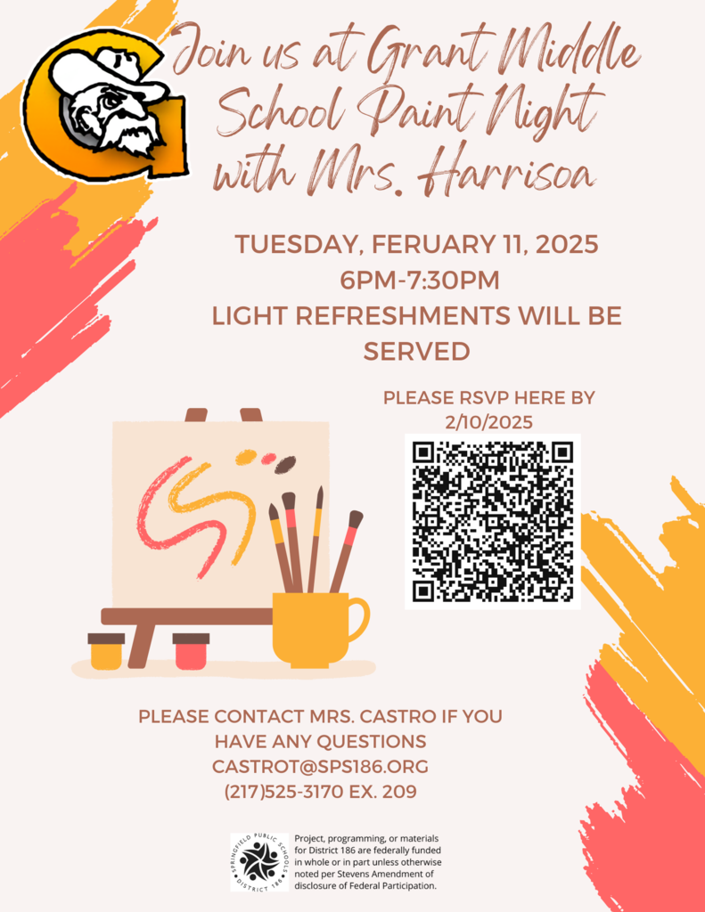 GMS PAINT NIGHT 2/11/2025 6PM-7:30PM