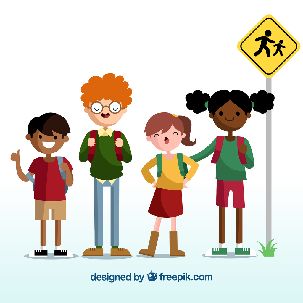Kids Crossing For School