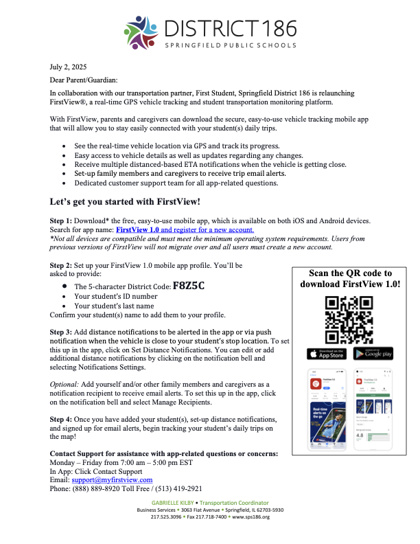 Bus Tracking Information