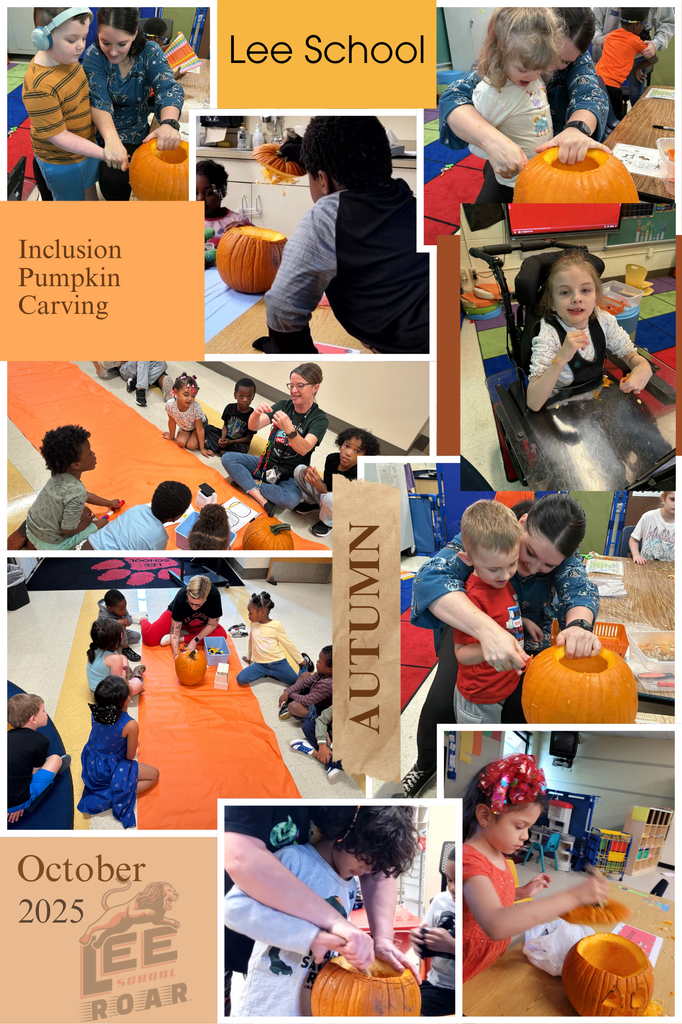 Pumpkin carving and kids playing