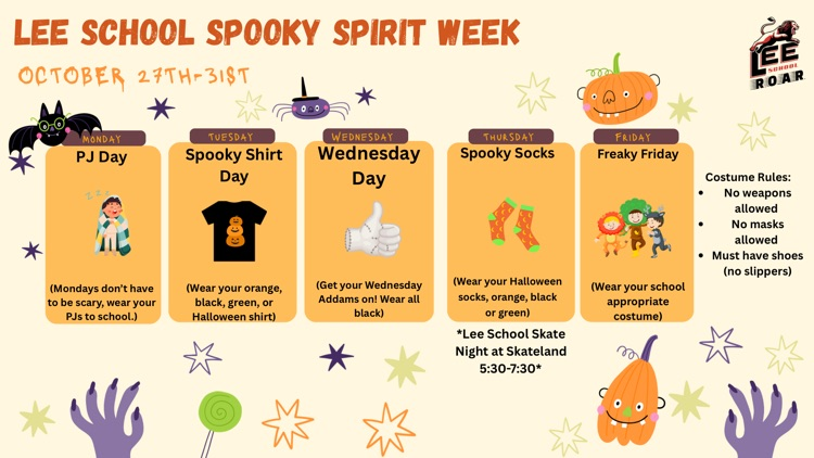 spooky spirit week