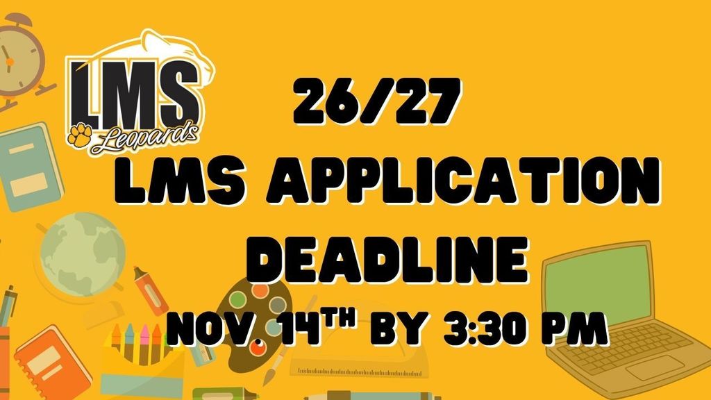 lms  26/27 application deadline 