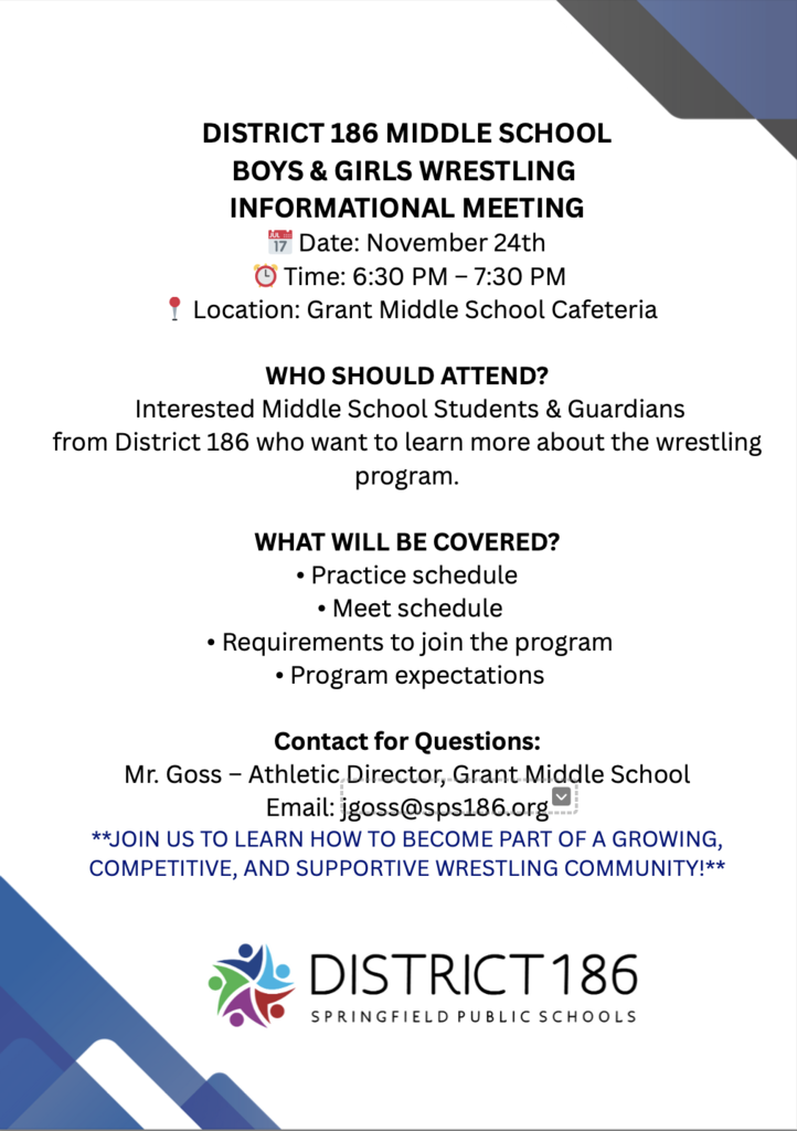 Wrestling Informational Flyer