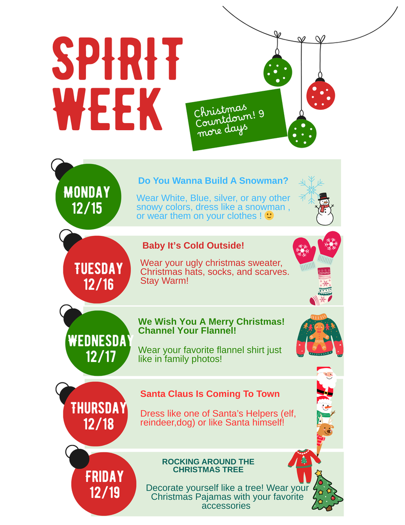 Lee School - Spirit Week