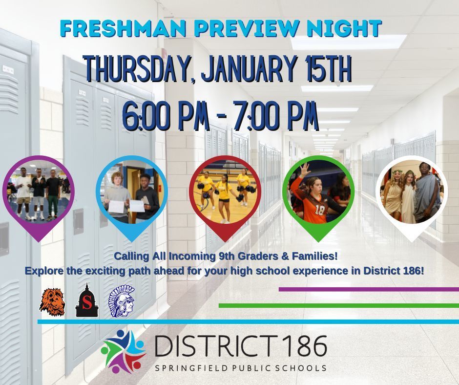 freshman preview night | january 15th 6 - 7 pm