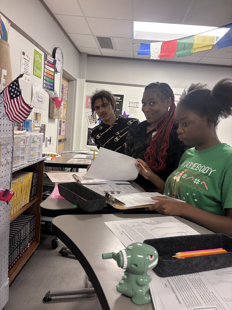 Students doing evolution lab