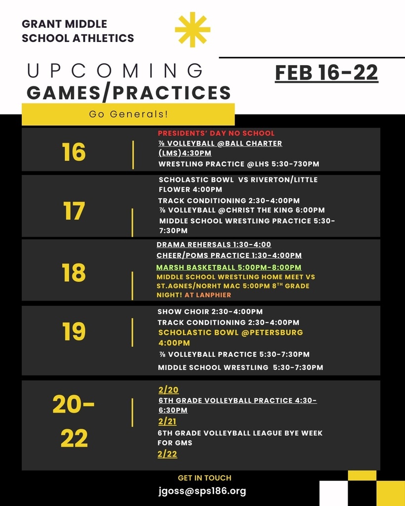 GMS Activities This Week