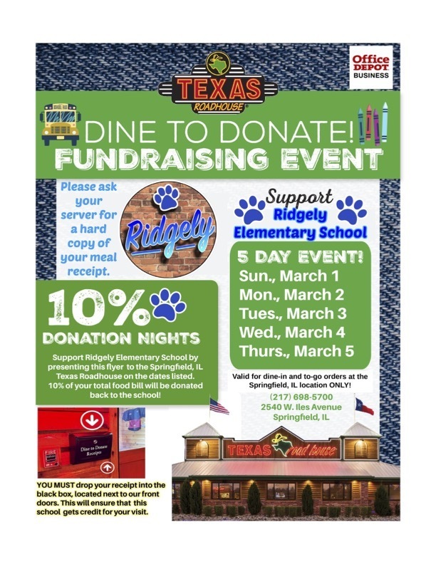 Ridgely Dine to Donate