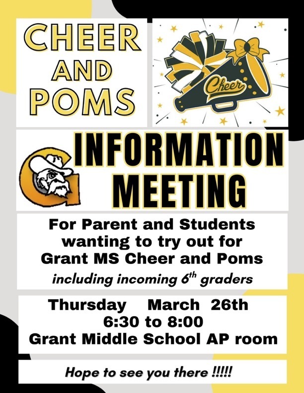 GMS Cheer and Poms Information Meeting