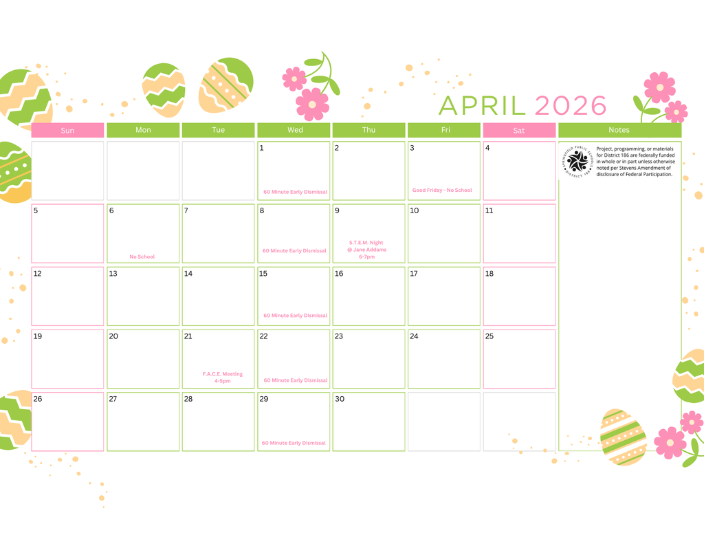 April Calendar