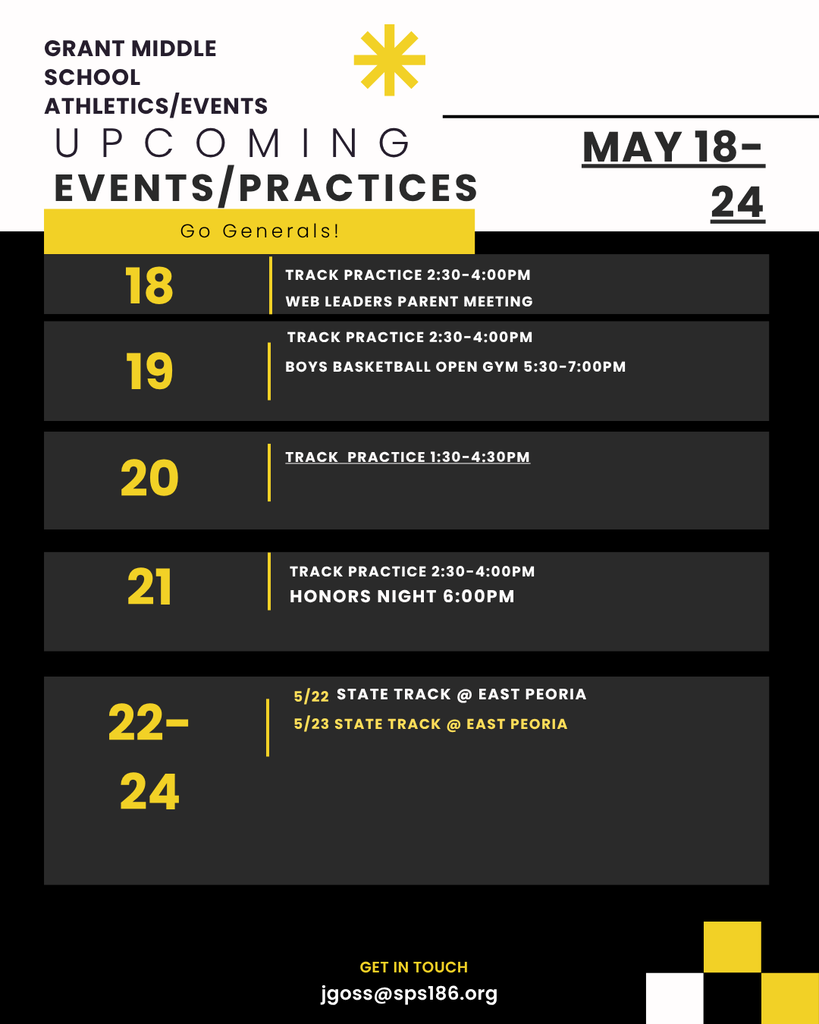 GMS Activities Week of 5/18-5/24