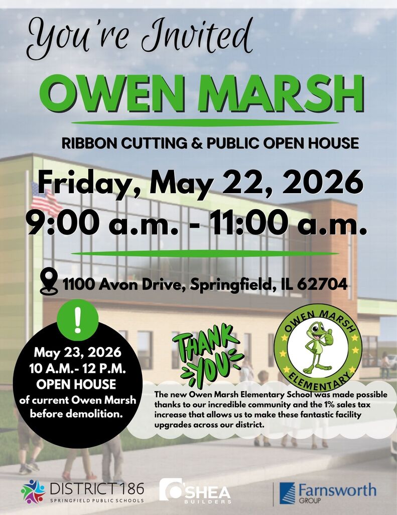 Owen Marsh Elementary School Public Open HOuse 9 am - 1