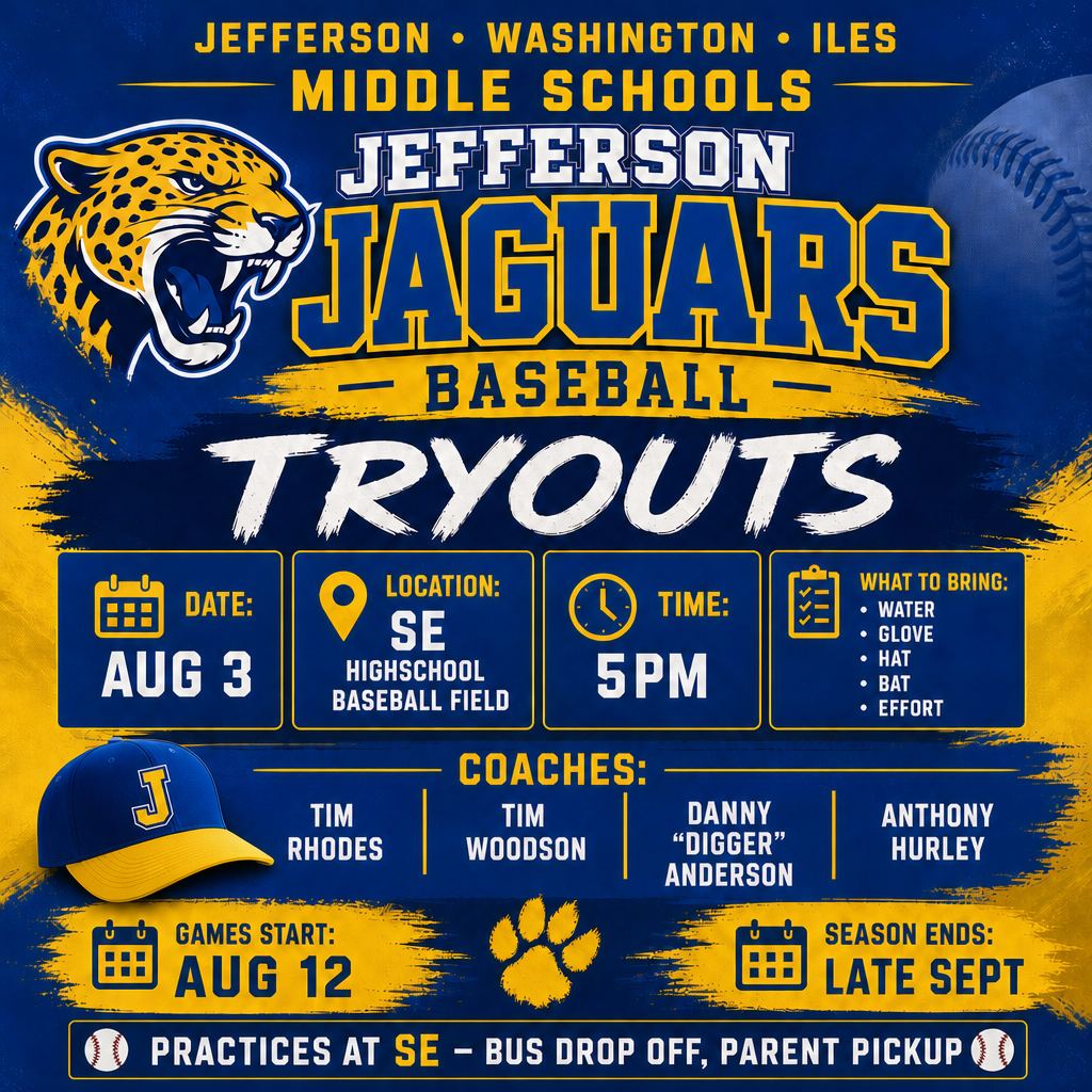WMS/Iles/JMS Baseball Tryouts