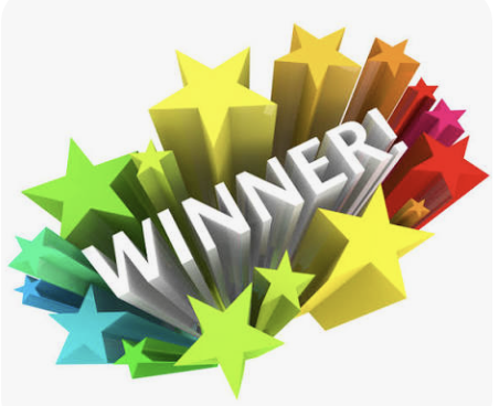Colorful stars and text spelling out "Winner" in various colors and sizes on a white background.