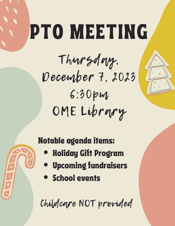 PTO Meeting Flyer