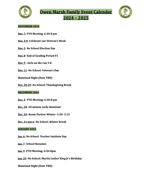 Family Calendar Pg 2