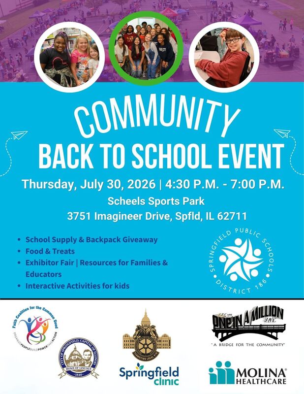 bbak to school community event - july 30, 2026 4:30- 7:00 p.m.