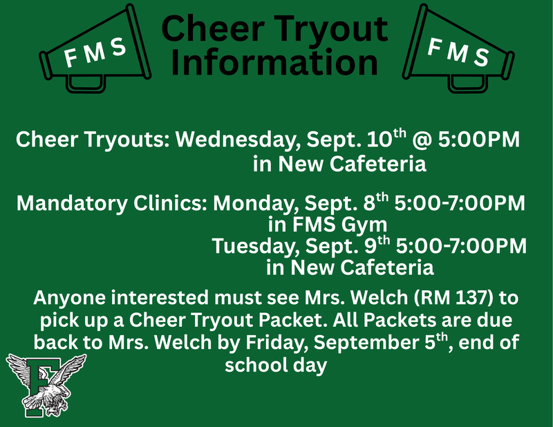 Cheer Tryout Information