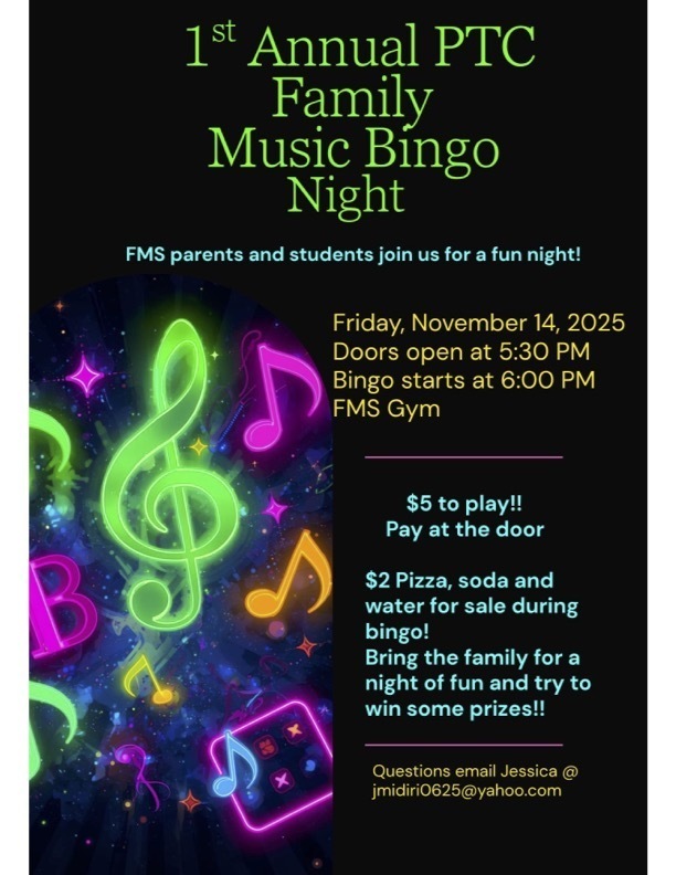 Music Bingo Flyer