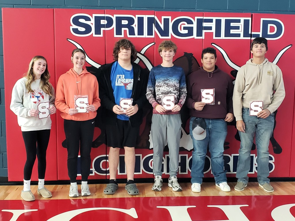 Fall "S" Club Inductees