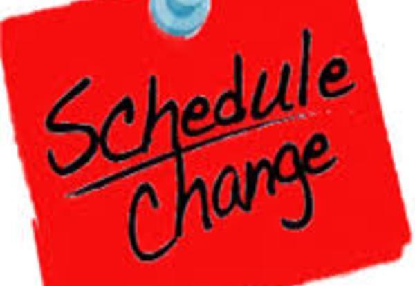 Schedule Change