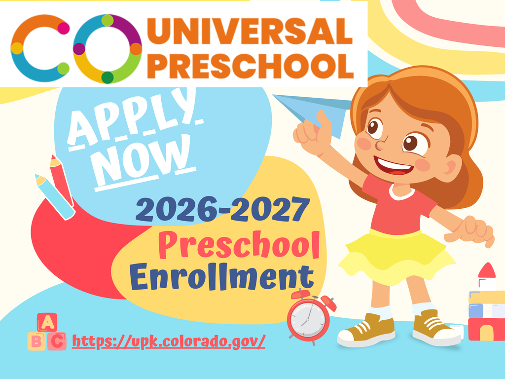 Picture of Little Girl cartoon clipart CO Universal Preschool Apply Now 2026-2027 Preschool Enrollment https://upk.colorado.gov/