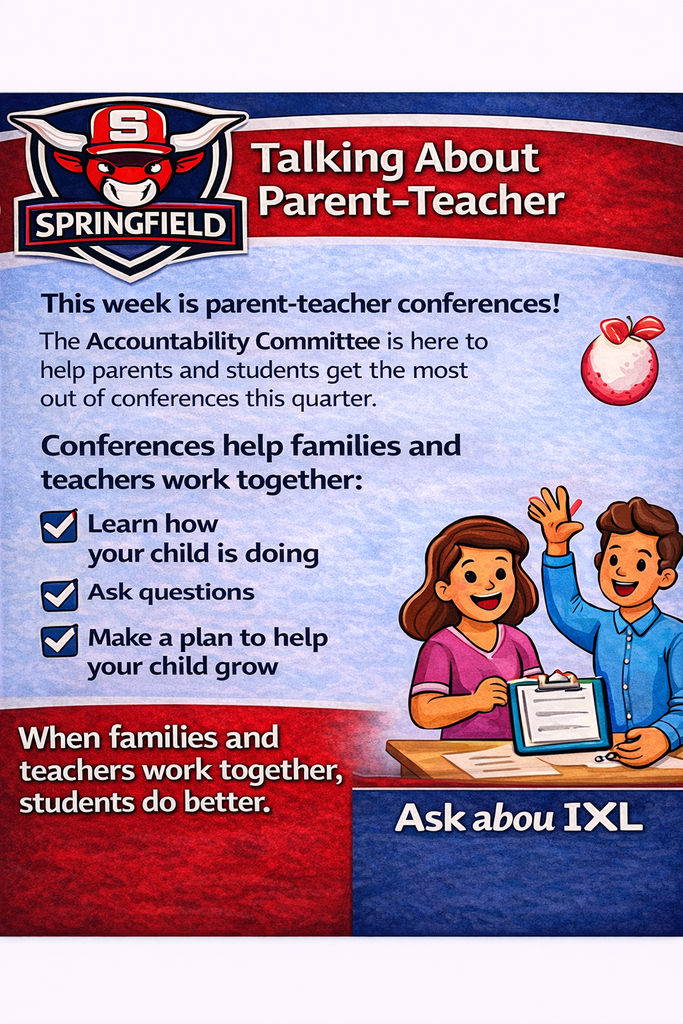 This week is parent/teacher conferences. Conferences help families and teachers work together.