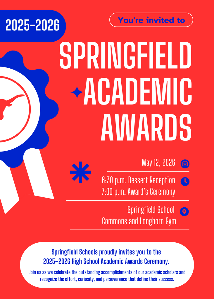 High School Academic Awards - May 12, 2026 at 6:30 p.m.