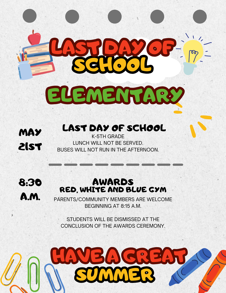 End of Year Elementary Information