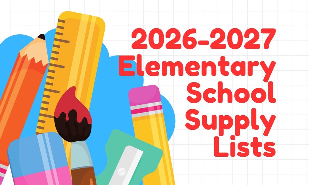 Picture of School Supplies 2026-2027 Elementary School Supply Lists