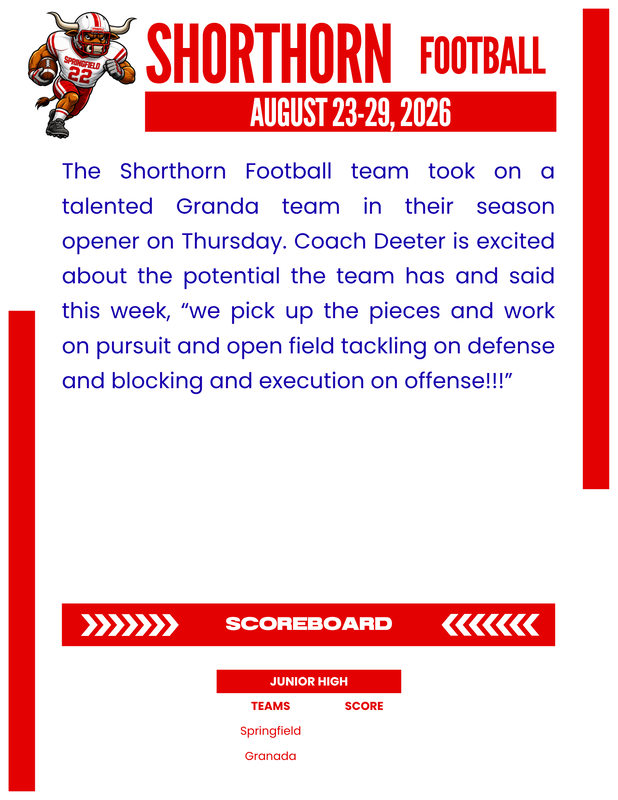 JH Football - 8/30/2026