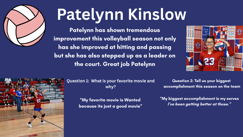 JH VB - Patelynn Kinslow