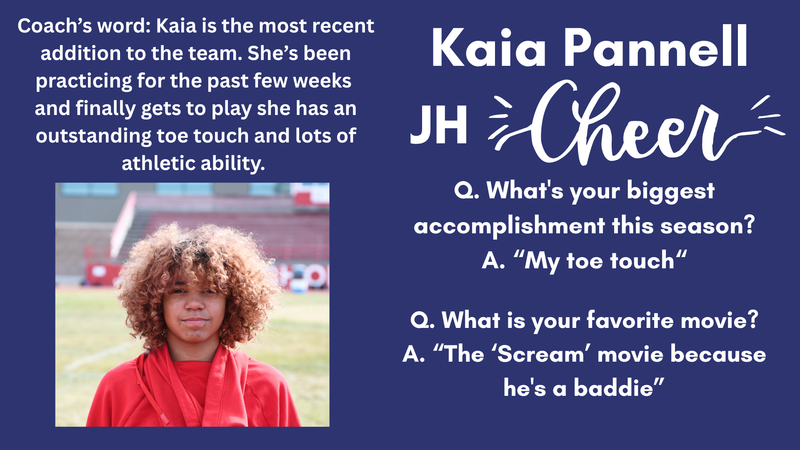 JH Cheer - Kaia Pannell