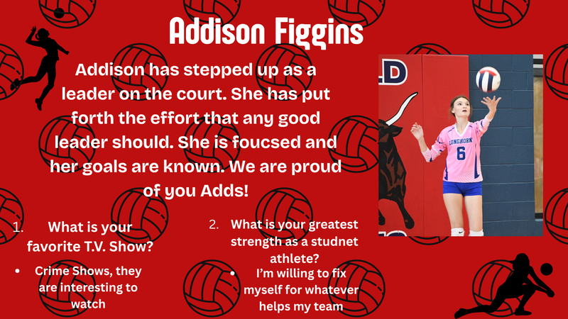 HS VB Player of the Week - Addison Figgins